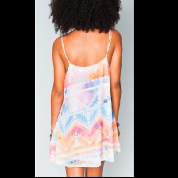 Circus Mini Dress in Salvation Mountain print - Picture 3 of 3